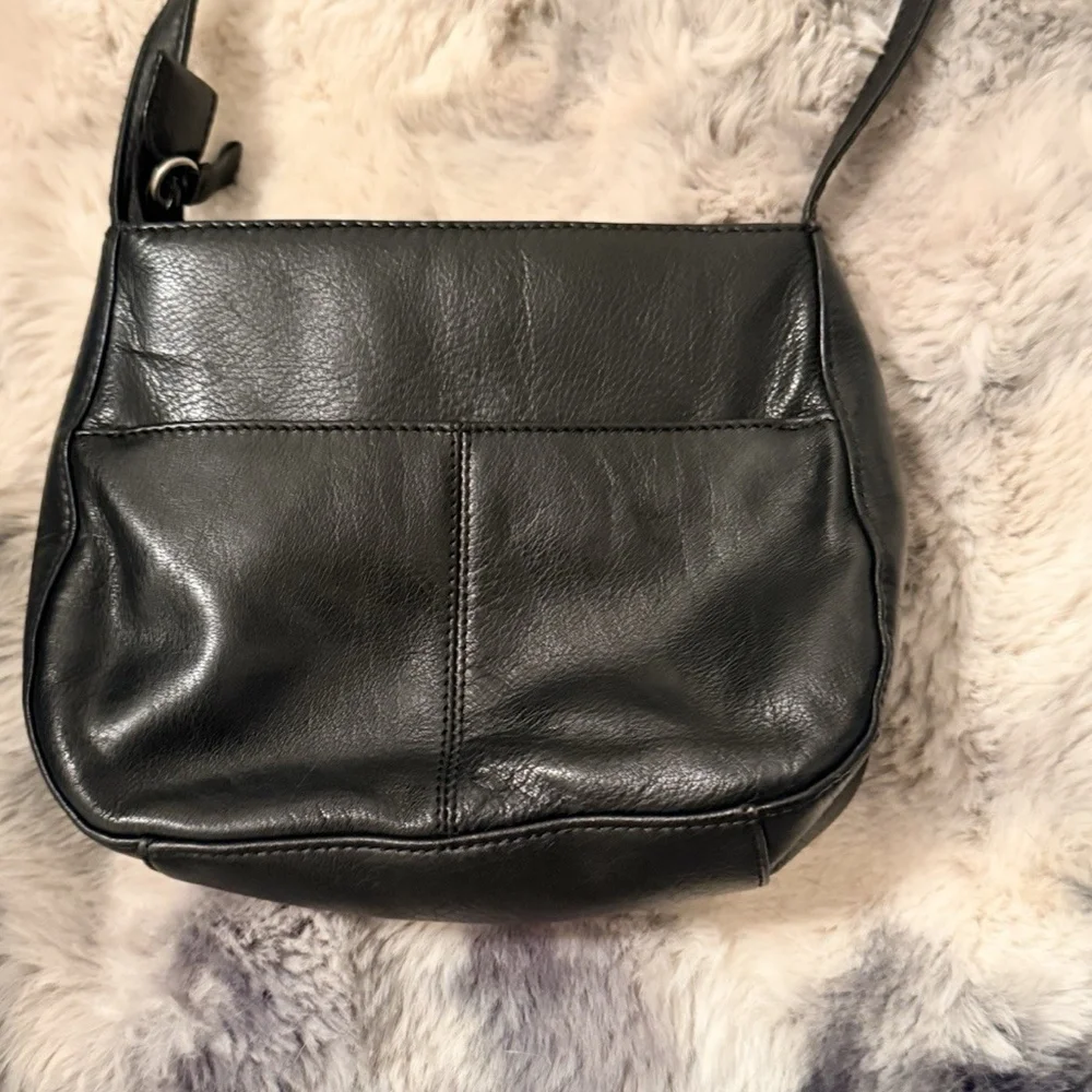 ROLFS Genuine Leather Black Crossbody Vintage